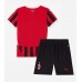 Camiseta AC Milan Primera Equipación Replica 2024-25 para niños mangas cortas (+ Pantalones cortos)